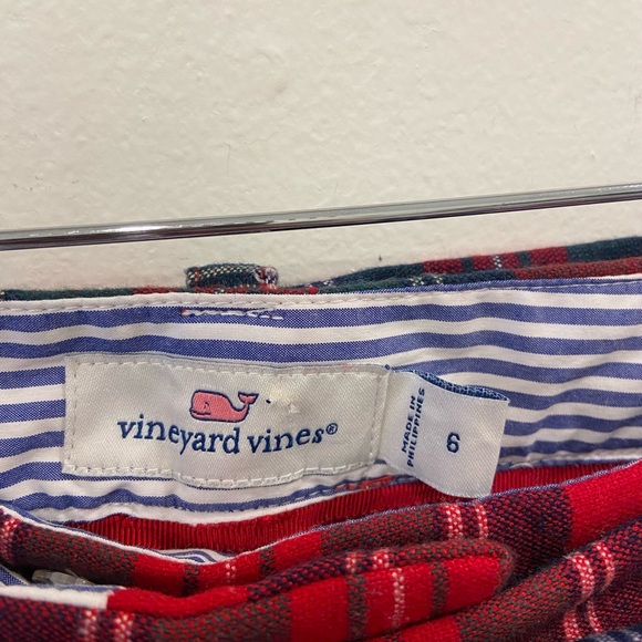 Vineyard Vines Merry Plaid Ponte Cocktail Pants - Picture 5 of 5